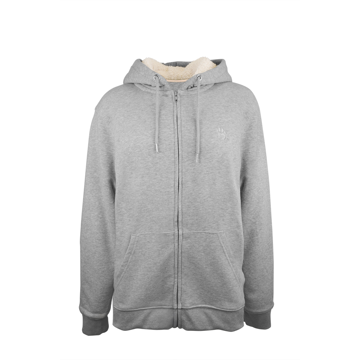 Hoodie Cozy Sherpa, Light Heather Grey